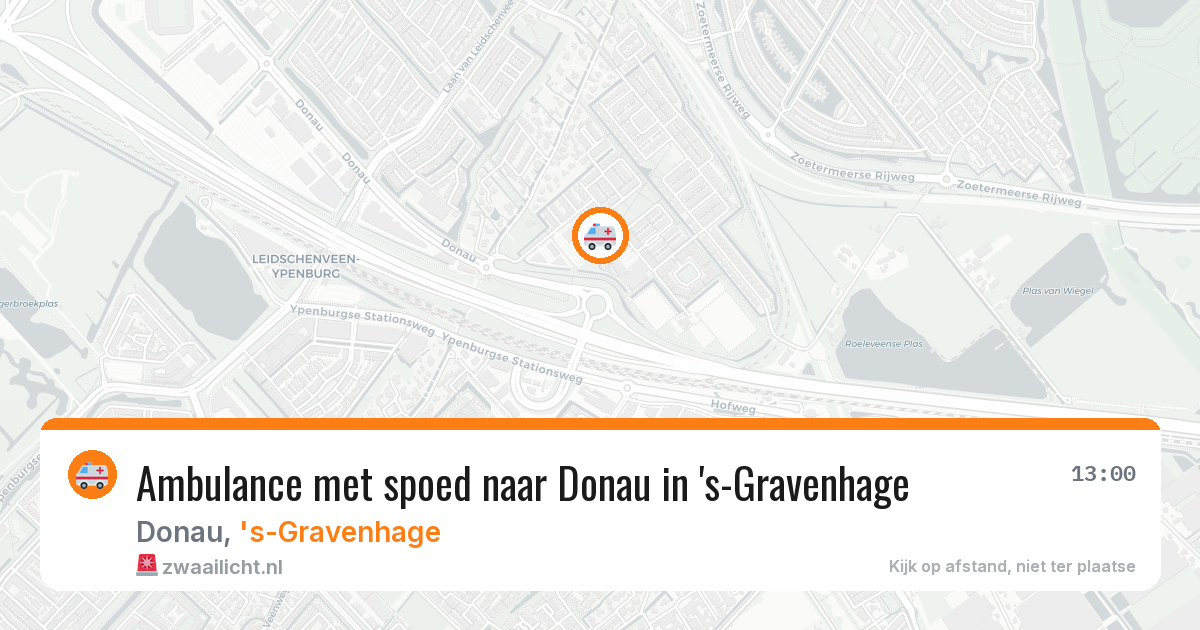 Ambulance met spoed naar Donau in 's-Gravenhage — 29 jun 2026