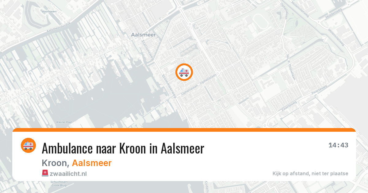 Ambulance naar Kroon in Aalsmeer — 25 jun 2026