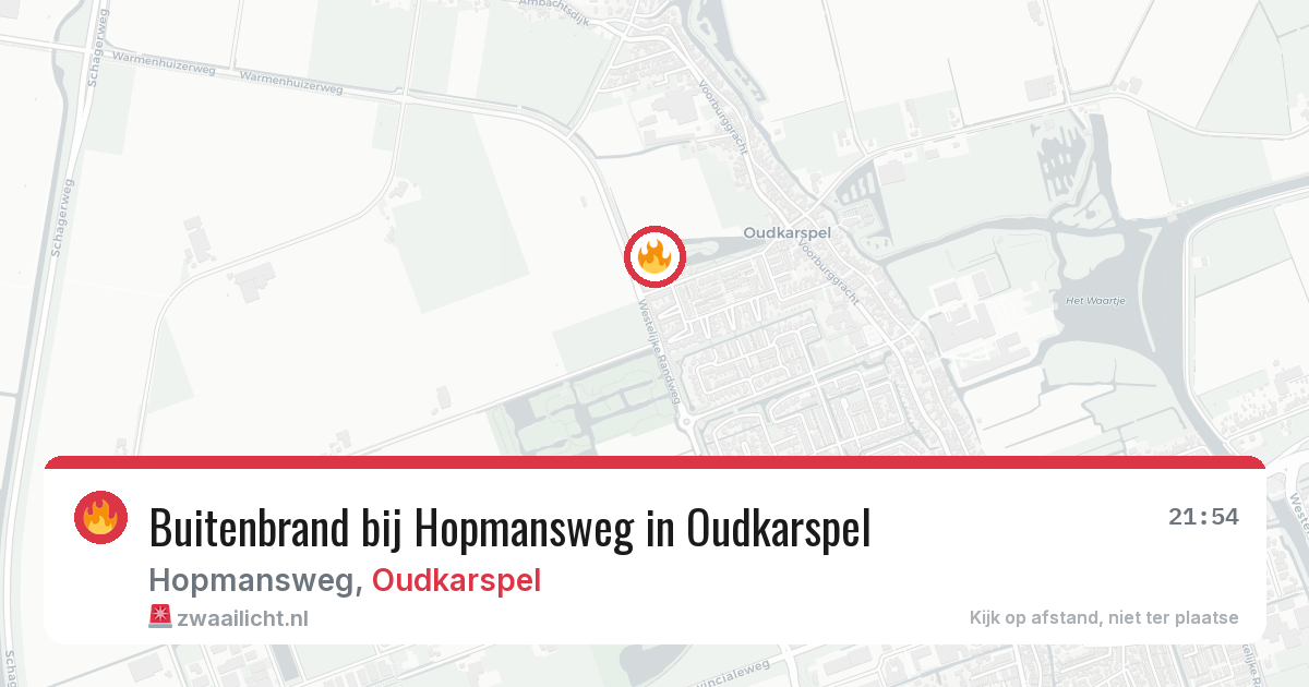 Buitenbrand bij Hopmansweg in Oudkarspel — 5 mei 2026