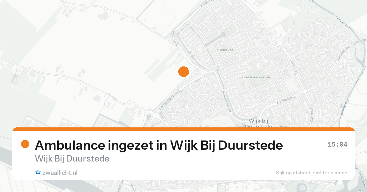 Ambulance ingezet in Wijk Bij Duurstede — 7 feb 2026