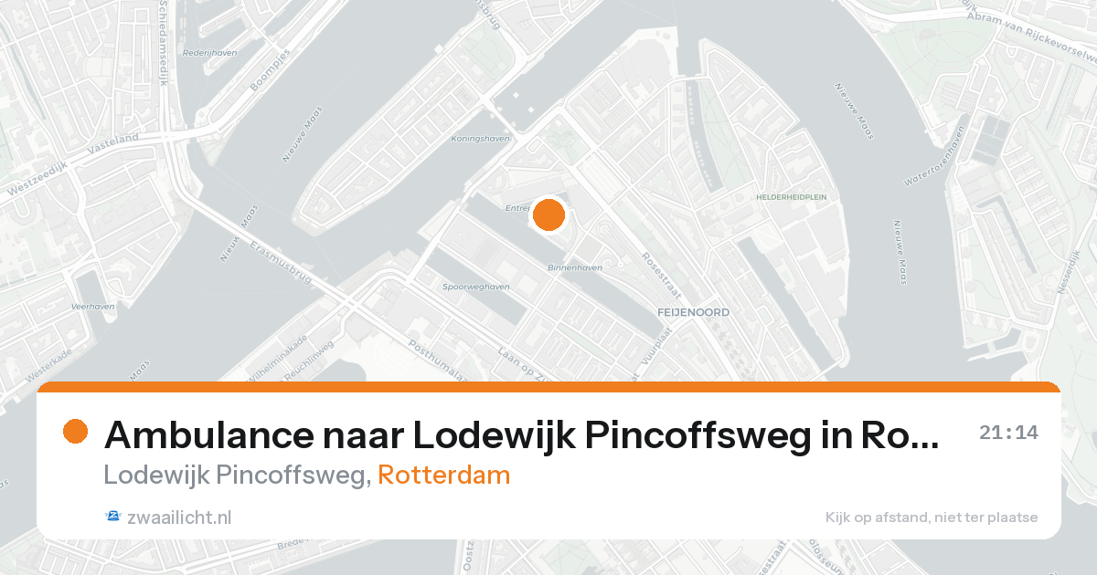 Ambulance naar Lodewijk Pincoffsweg in Rotterdam — 20 aug 2026