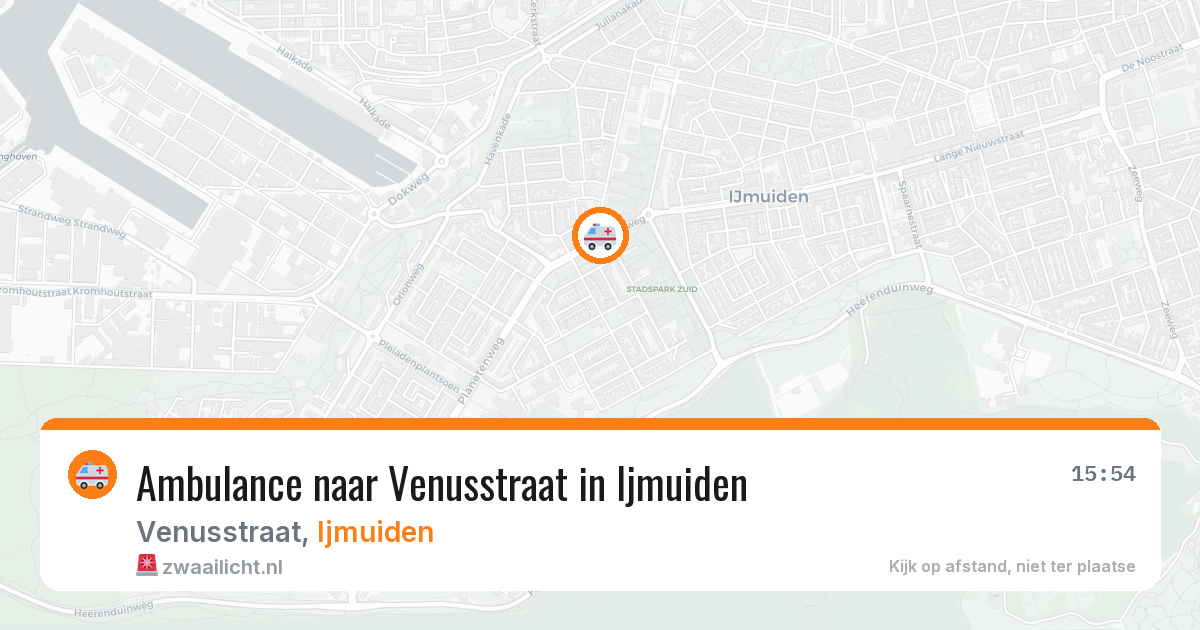 Ambulance naar Venusstraat in Ijmuiden — 20 mei 2026