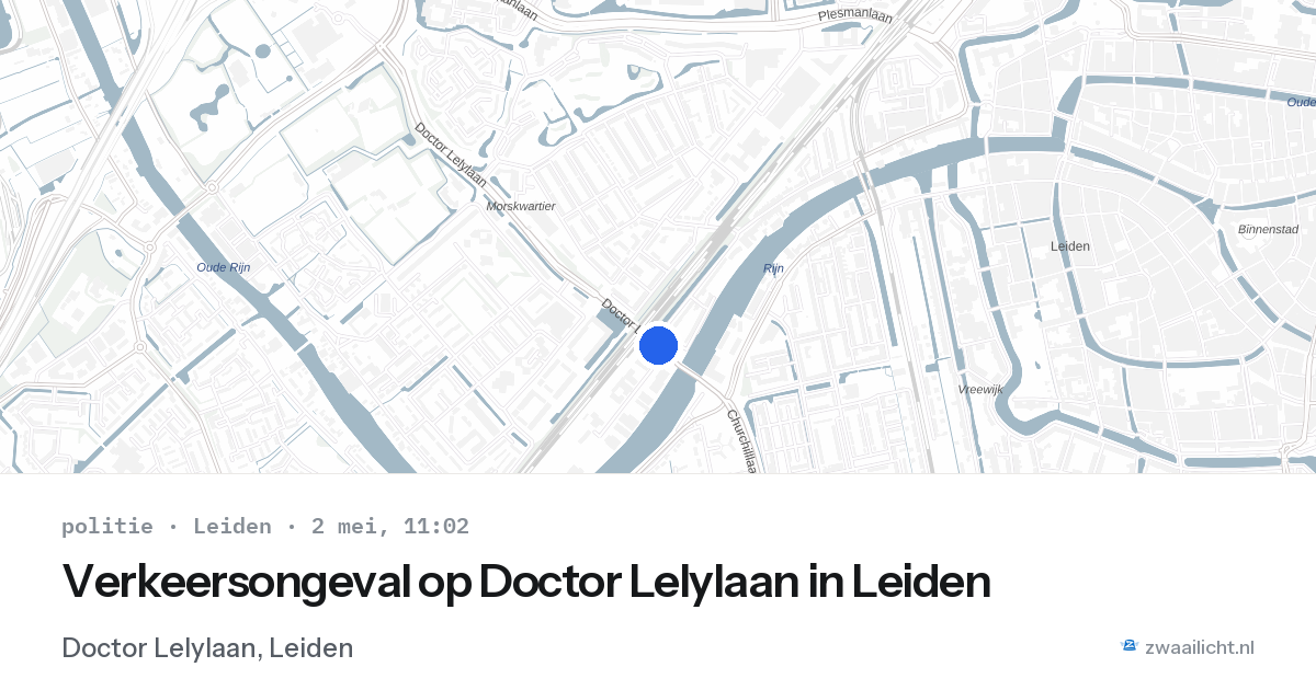 Verkeersongeval op Doctor Lelylaan in Leiden — 2 mei 2026