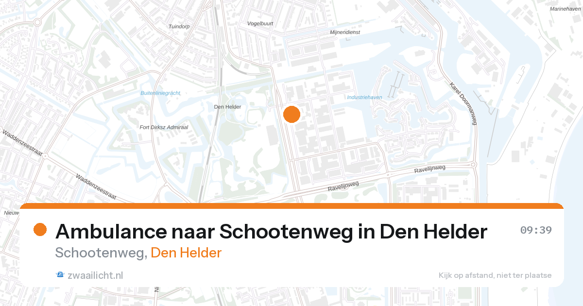 Ambulance naar Schootenweg in Den Helder — 27 aug 2026