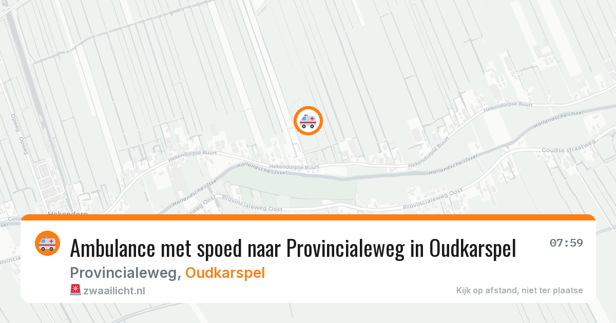 Ambulance met spoed naar Provincialeweg in Oudkarspel — 26 jan 2026