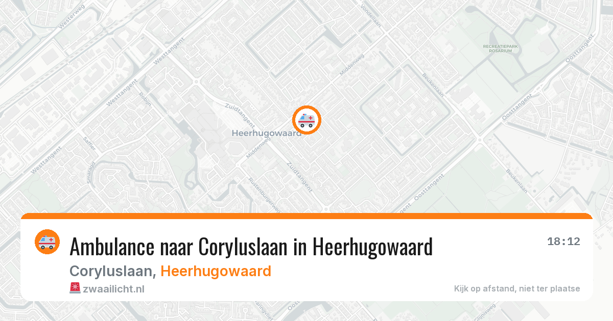 Ambulance naar Coryluslaan in Heerhugowaard — 8 feb 2026