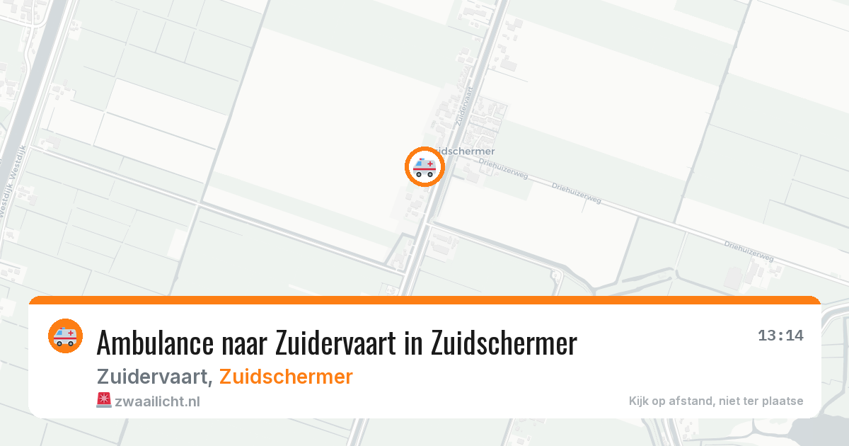 Ambulance naar Zuidervaart in Zuidschermer — 2 apr 2026