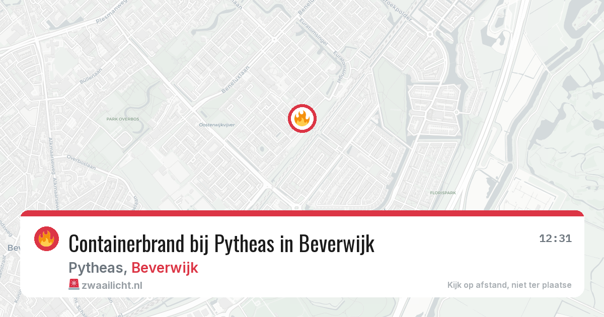 Containerbrand bij Pytheas in Beverwijk — 22 jun 2026