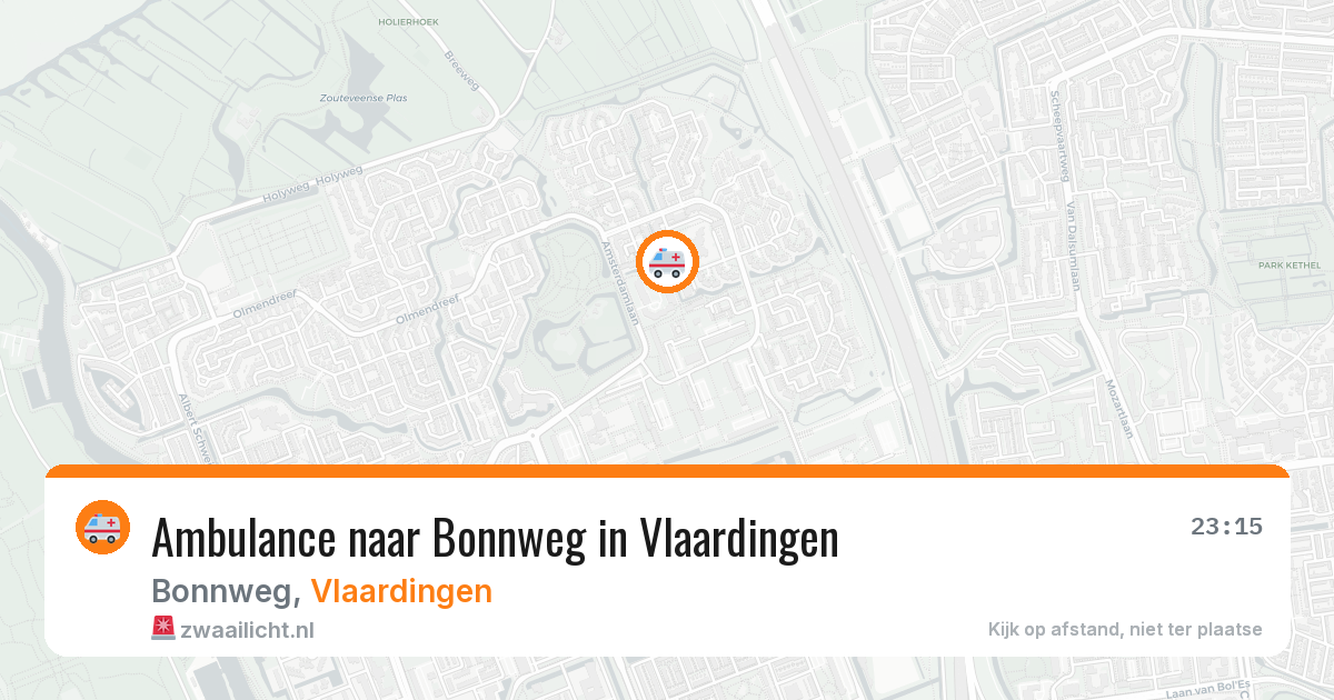 Ambulance naar Bonnweg in Vlaardingen — 28 mrt 2026