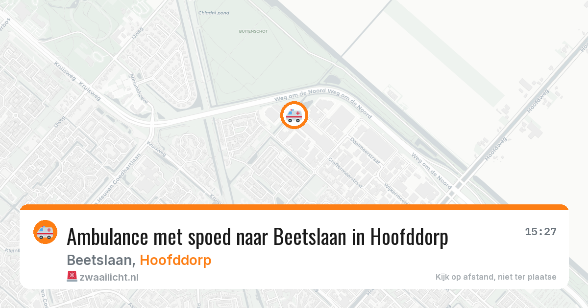 Ambulance met spoed naar Beetslaan in Hoofddorp — 4 jul 2026