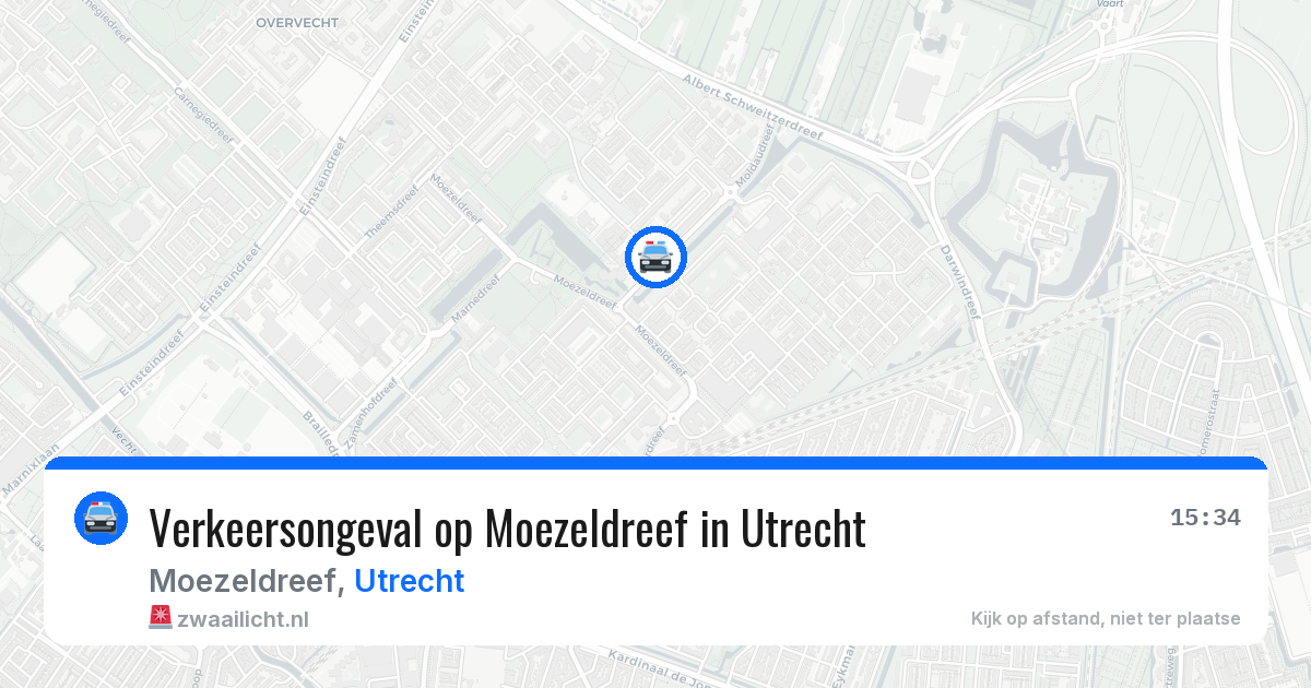 Verkeersongeval op Moezeldreef in Utrecht — 11 apr 2026