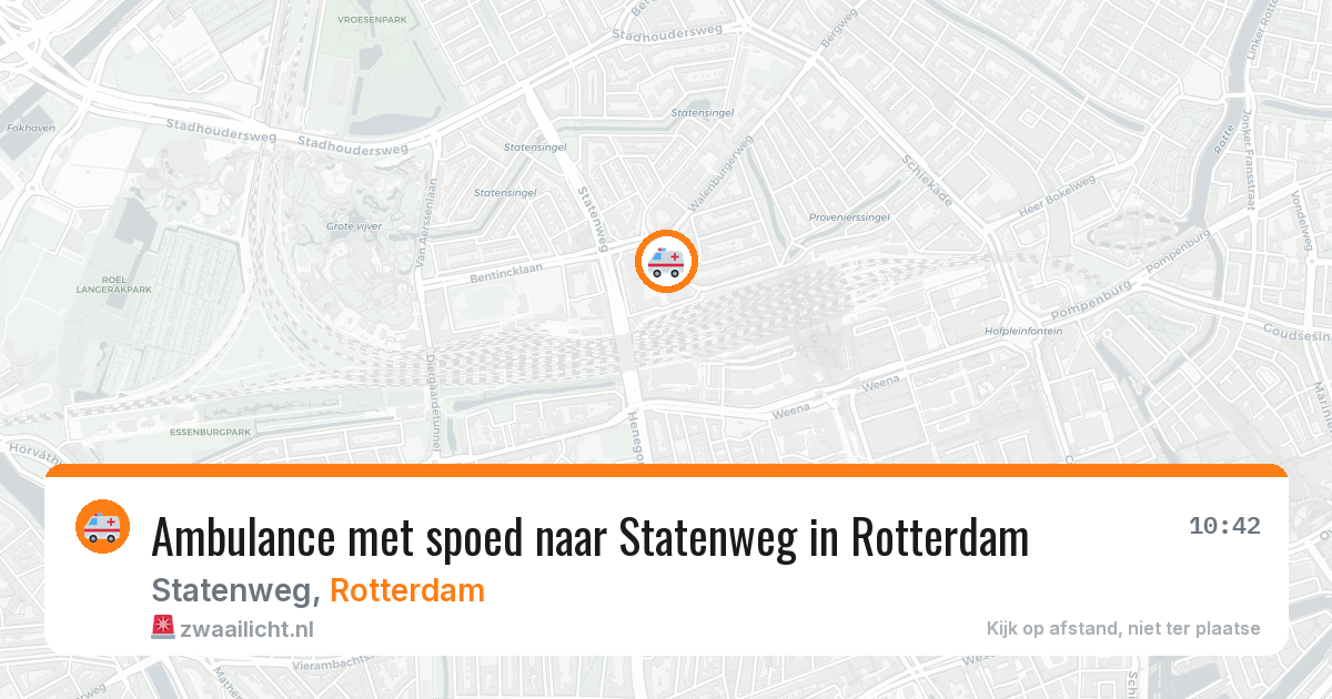 Ambulance met spoed naar Statenweg in Rotterdam — 11 mei 2026