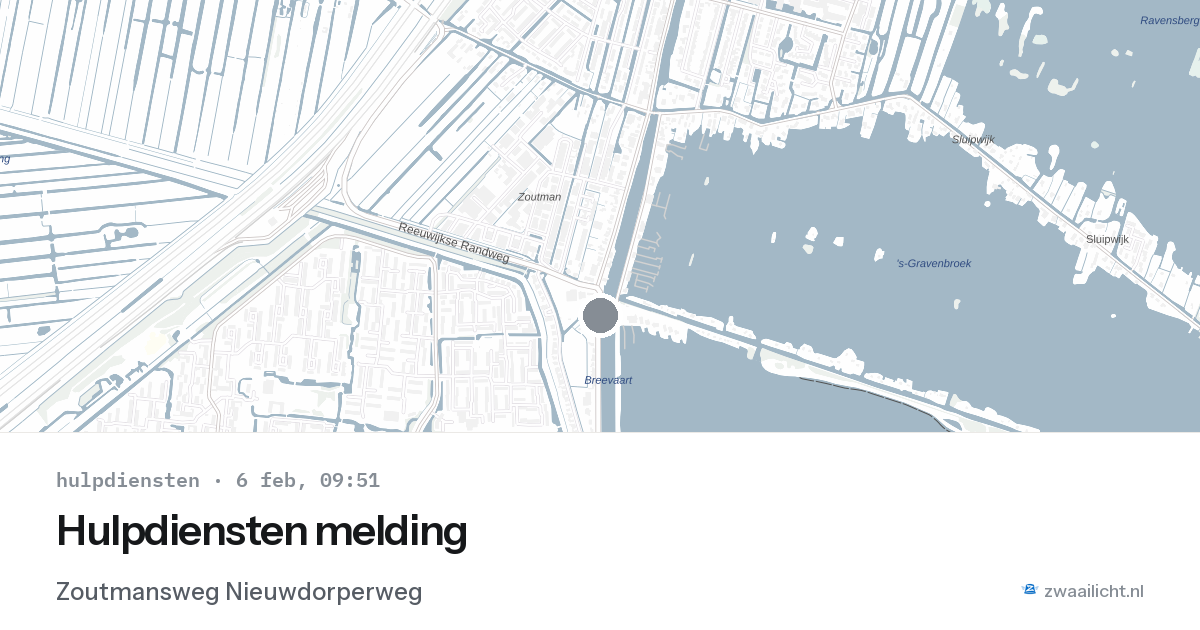 Hulpdiensten melding — 6 feb 2026