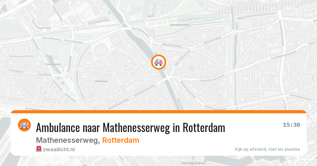 Ambulance naar Mathenesserweg in Rotterdam — 17 mrt 2026