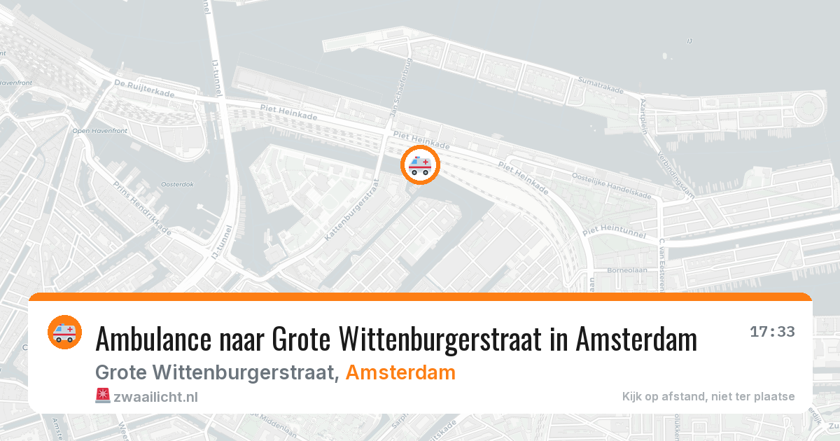 Ambulance naar Grote Wittenburgerstraat in Amsterdam — 7 jun 2026