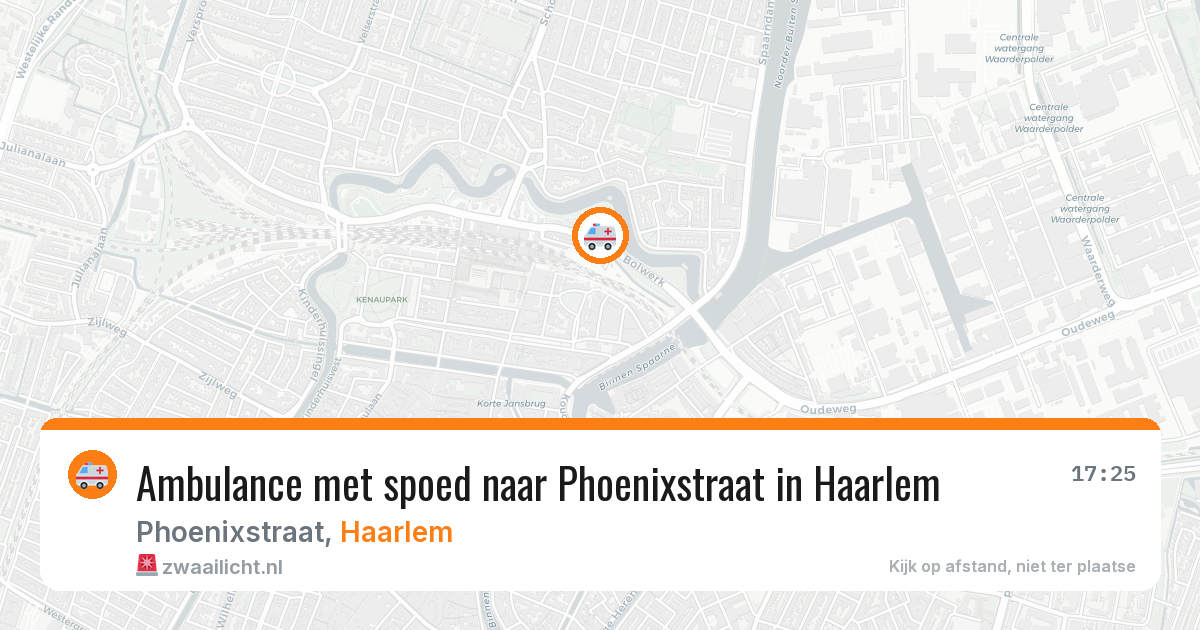 Ambulance met spoed naar Phoenixstraat in Haarlem — 2 jun 2026