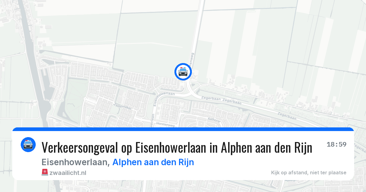 Verkeersongeval op Eisenhowerlaan in Alphen aan den Rijn — 4 apr 2026
