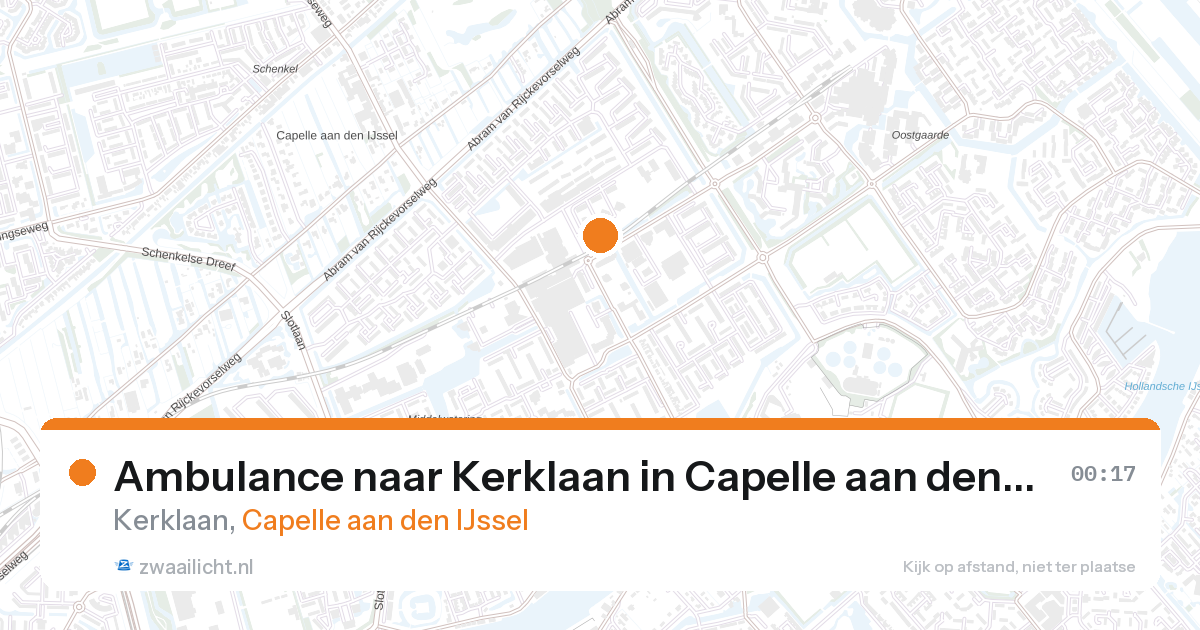 Ambulance naar Kerklaan in Capelle aan den IJssel — 12 jun 2026