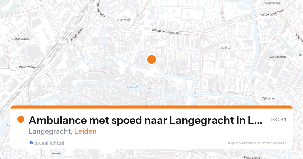 Ambulance met spoed naar Langegracht in Leiden — 1 feb 2026