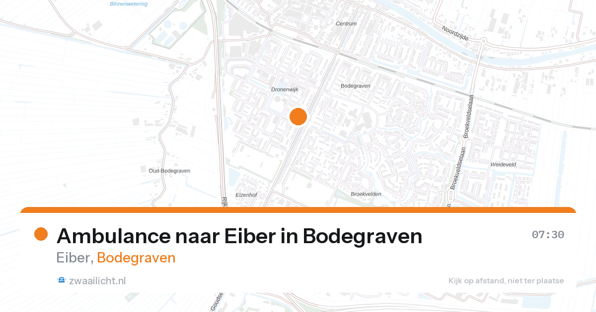 Ambulance naar Eiber in Bodegraven — 27 aug 2026