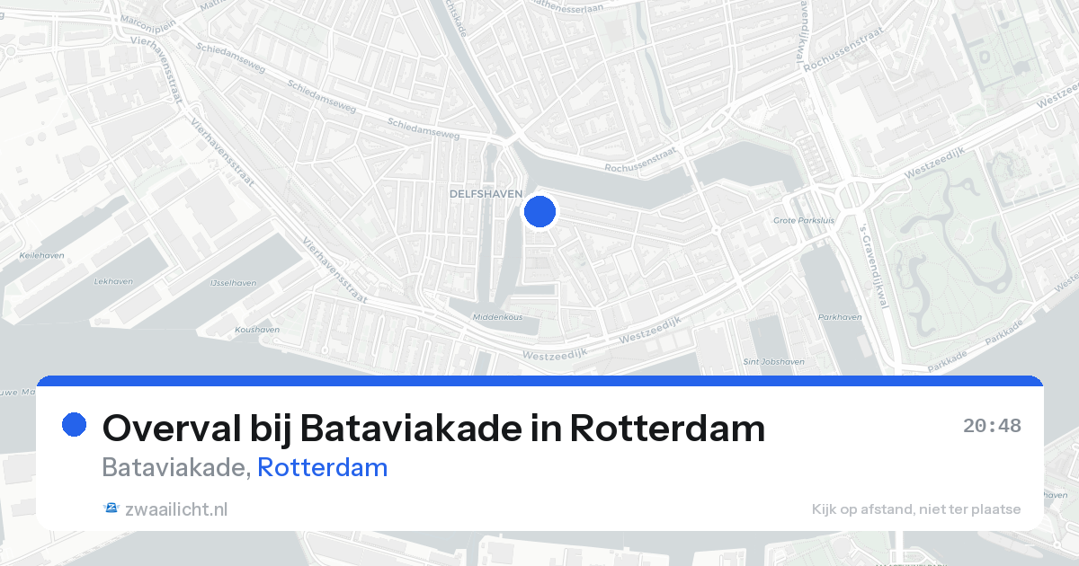 Overval bij Bataviakade in Rotterdam — 21 aug 2026