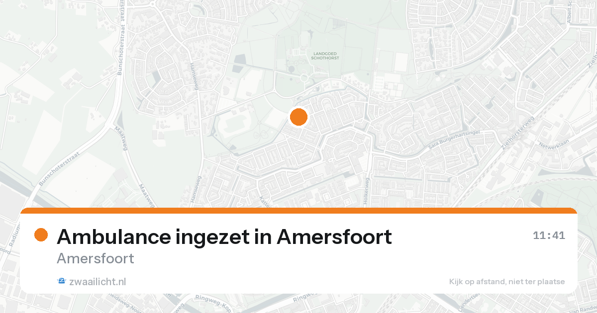 Ambulance ingezet in Amersfoort — 15 aug 2026