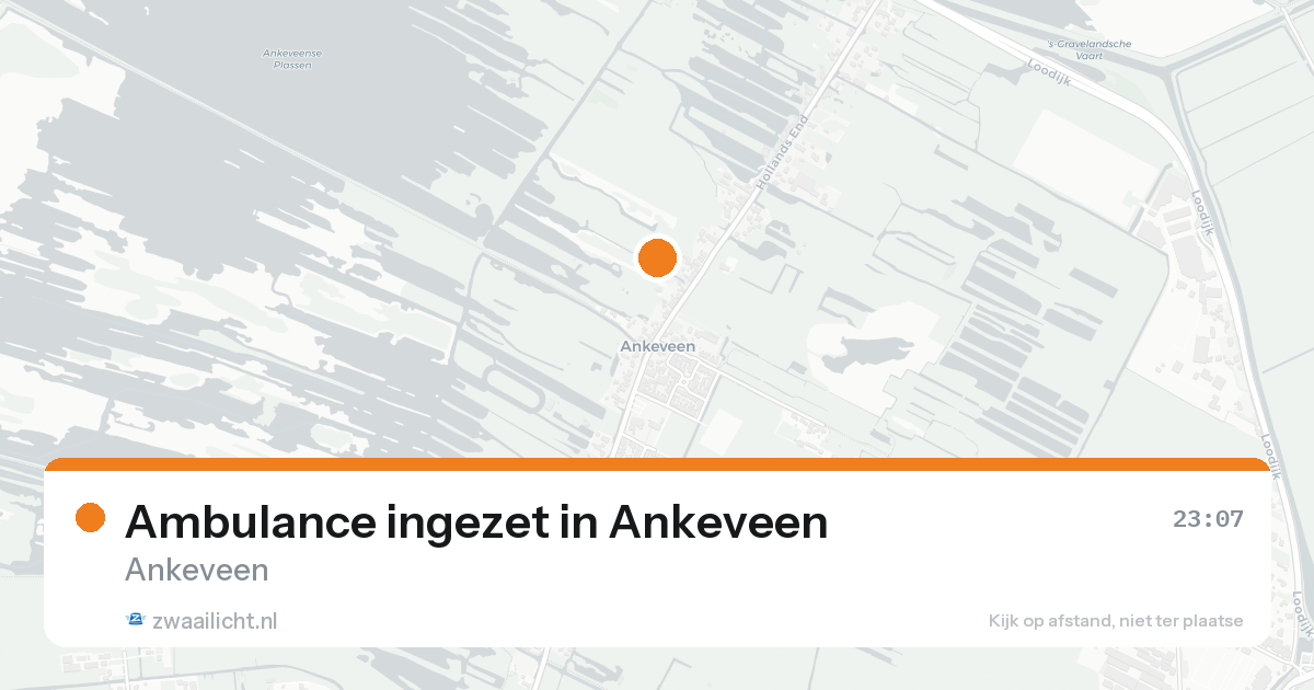 Ambulance ingezet in Ankeveen — 4 aug 2026