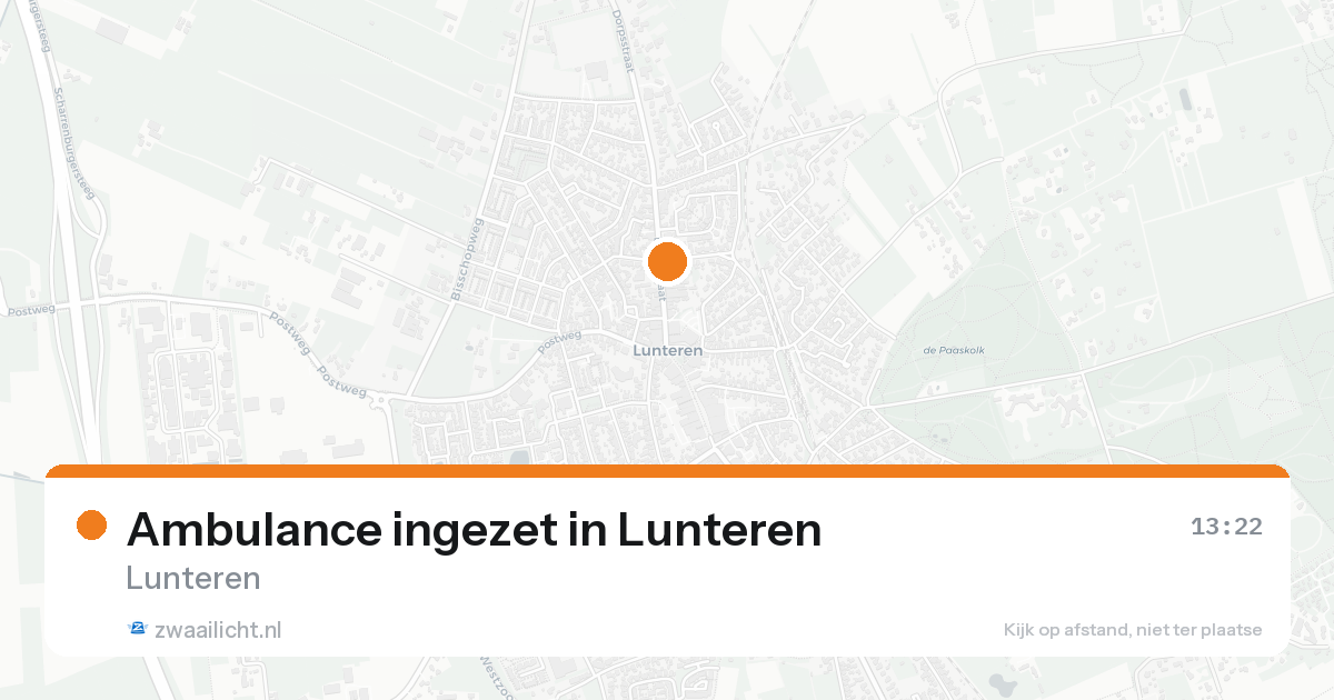 Ambulance ingezet in Lunteren — 31 jan 2026