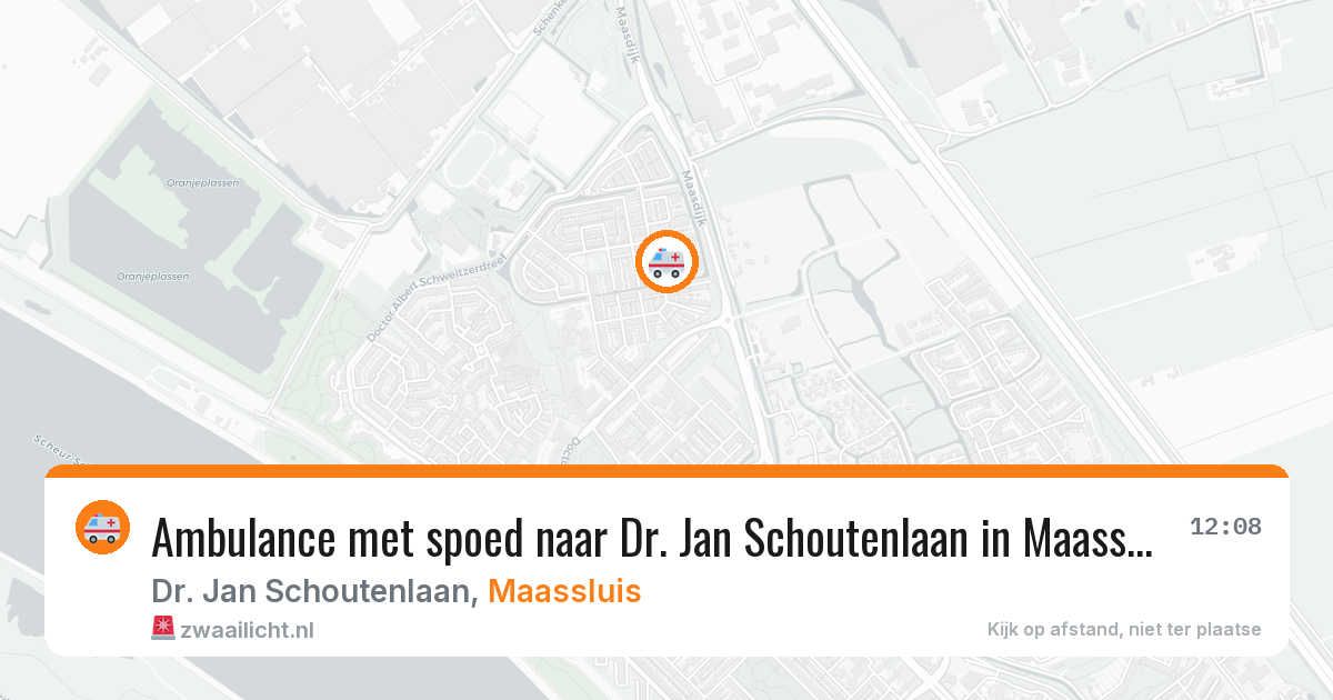 Ambulance met spoed naar Dr. Jan Schoutenlaan in Maassluis — 11 apr 2026