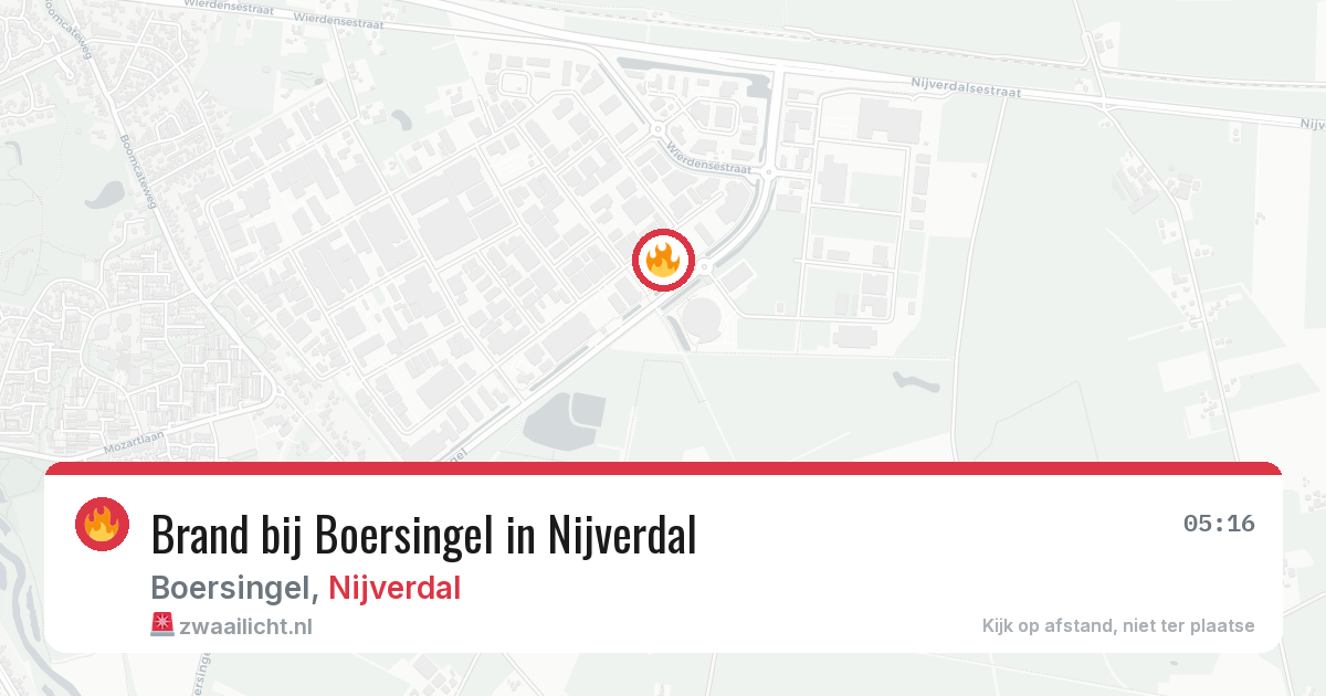 Brand bij Boersingel in Nijverdal — 13 jun 2026
