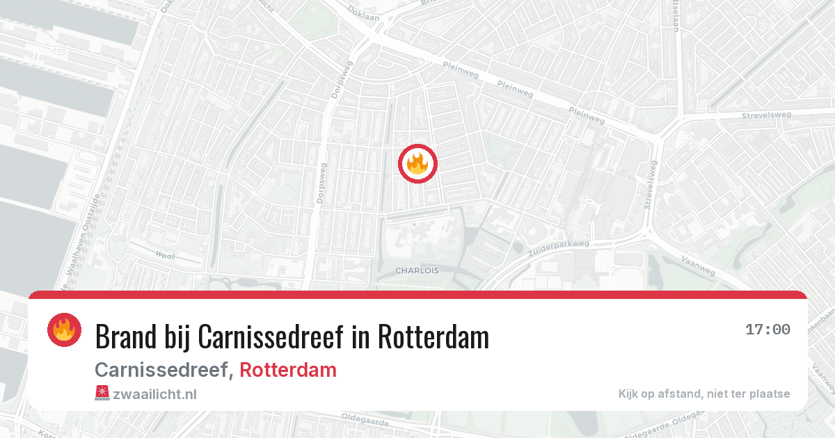 Brand bij Carnissedreef in Rotterdam — 12 aug 2026