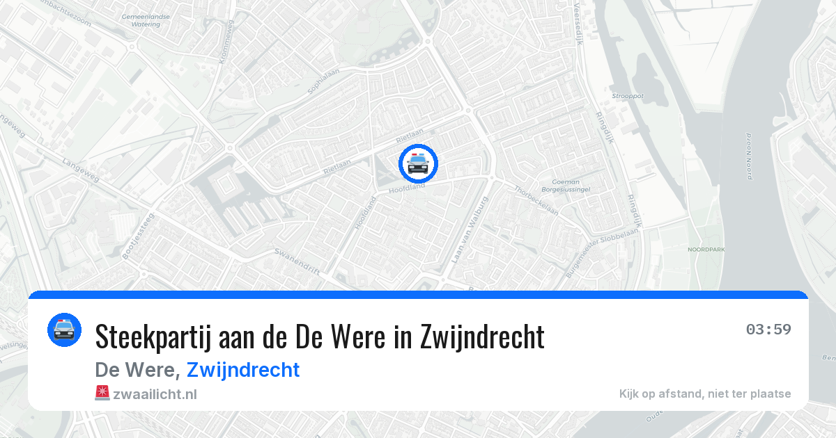 Steekpartij aan de De Were in Zwijndrecht — 19 mei 2026