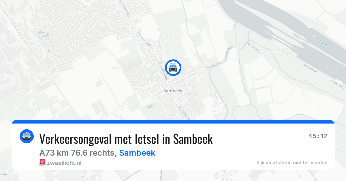 Verkeersongeval met letsel in Sambeek — 3 jun 2026