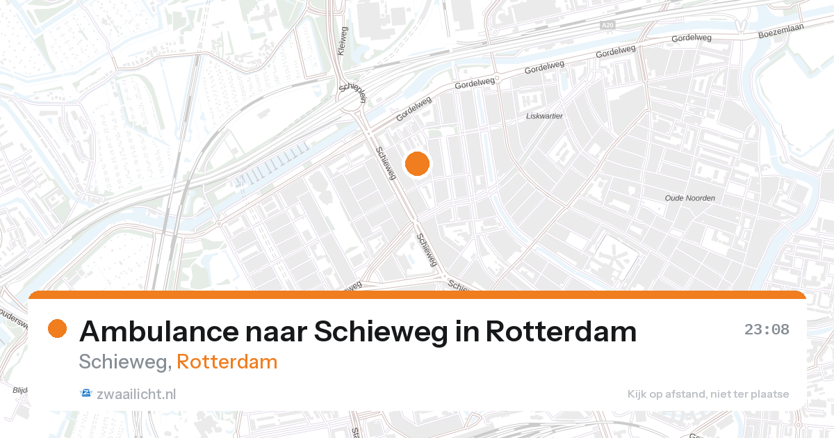 Ambulance naar Schieweg in Rotterdam — 27 aug 2026