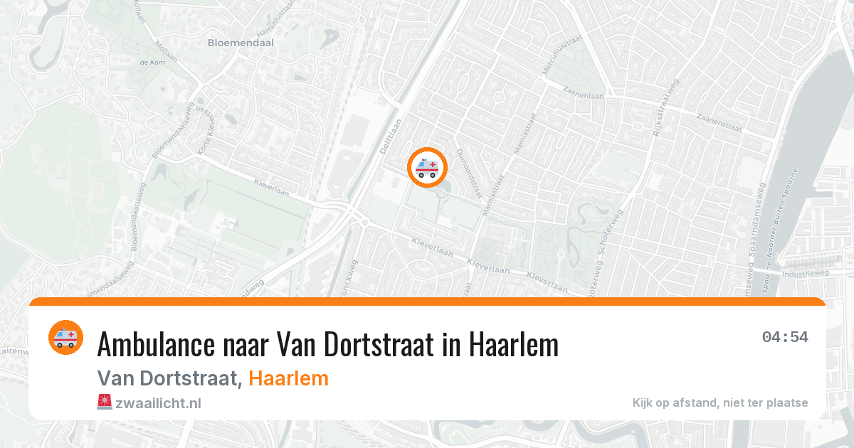 Ambulance naar Van Dortstraat in Haarlem — 23 apr 2026