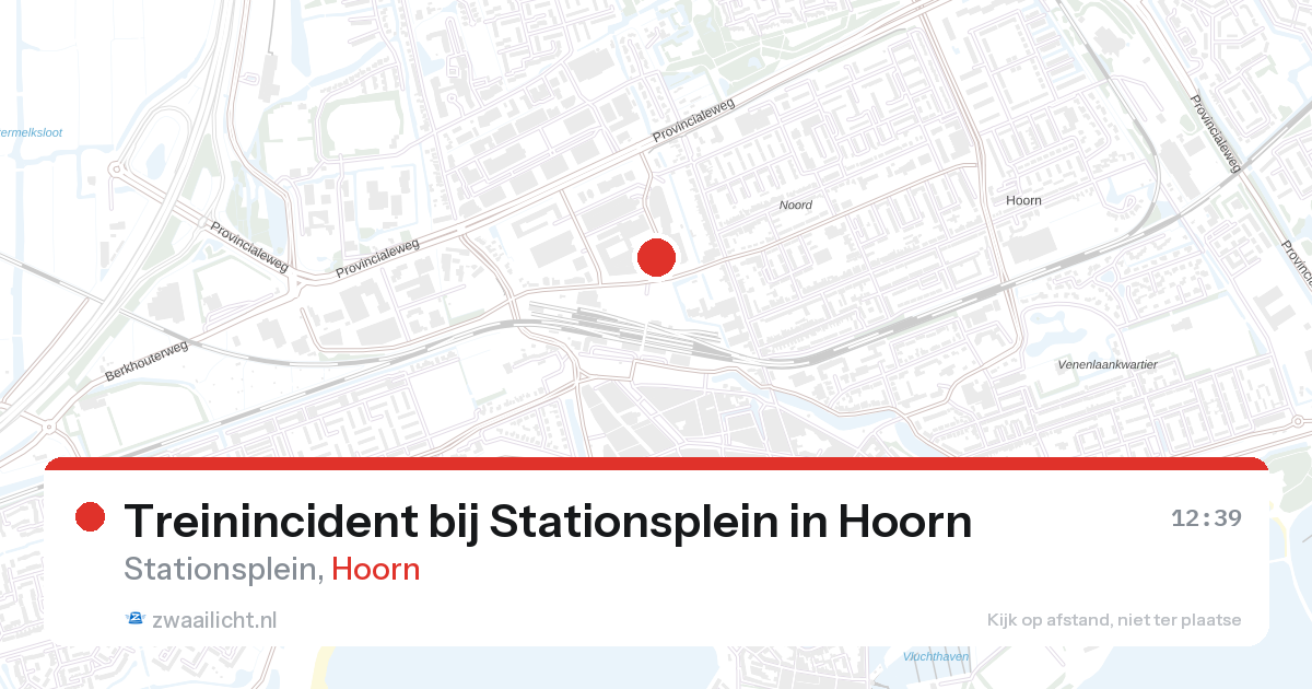 Treinincident bij Stationsplein in Hoorn — 12 jun 2026