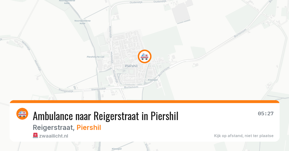 Ambulance naar Reigerstraat in Piershil — 7 jul 2026