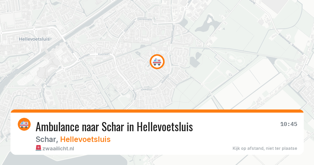 Ambulance naar Schar in Hellevoetsluis — 13 jun 2026