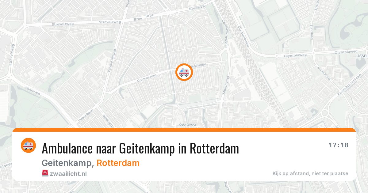 Ambulance naar Geitenkamp in Rotterdam — 31 mei 2026