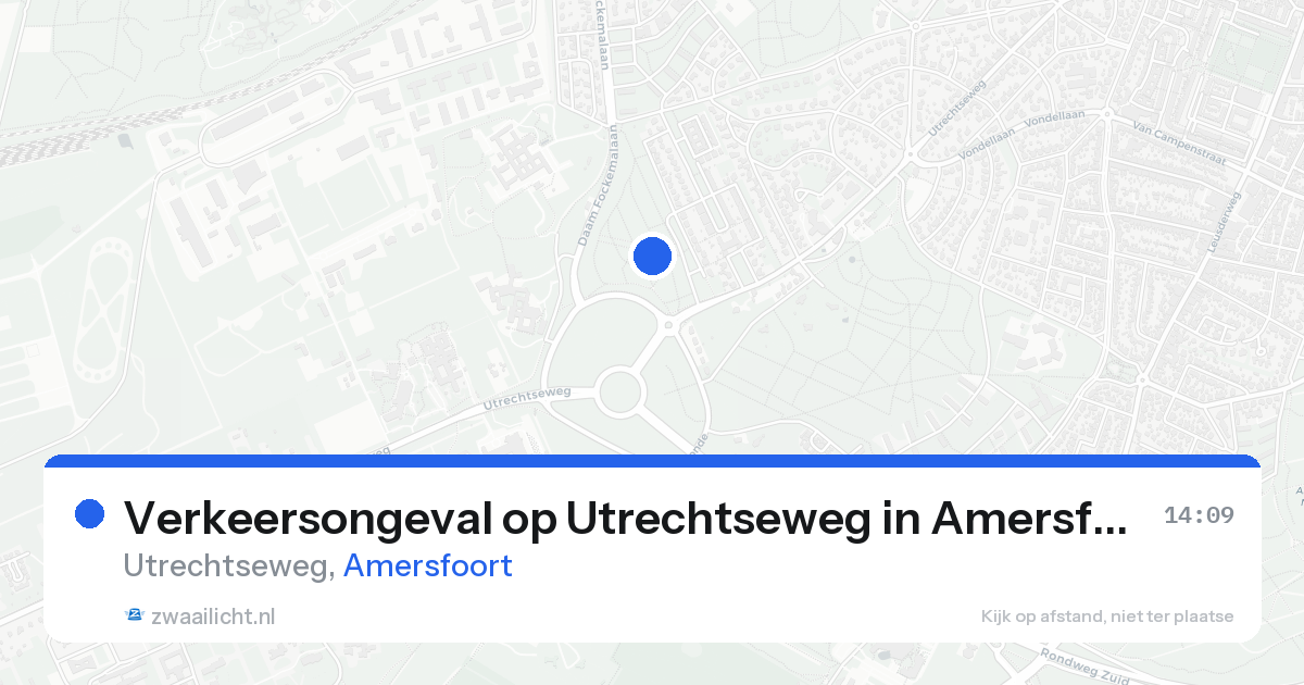 Verkeersongeval op Utrechtseweg in Amersfoort — 21 aug 2026
