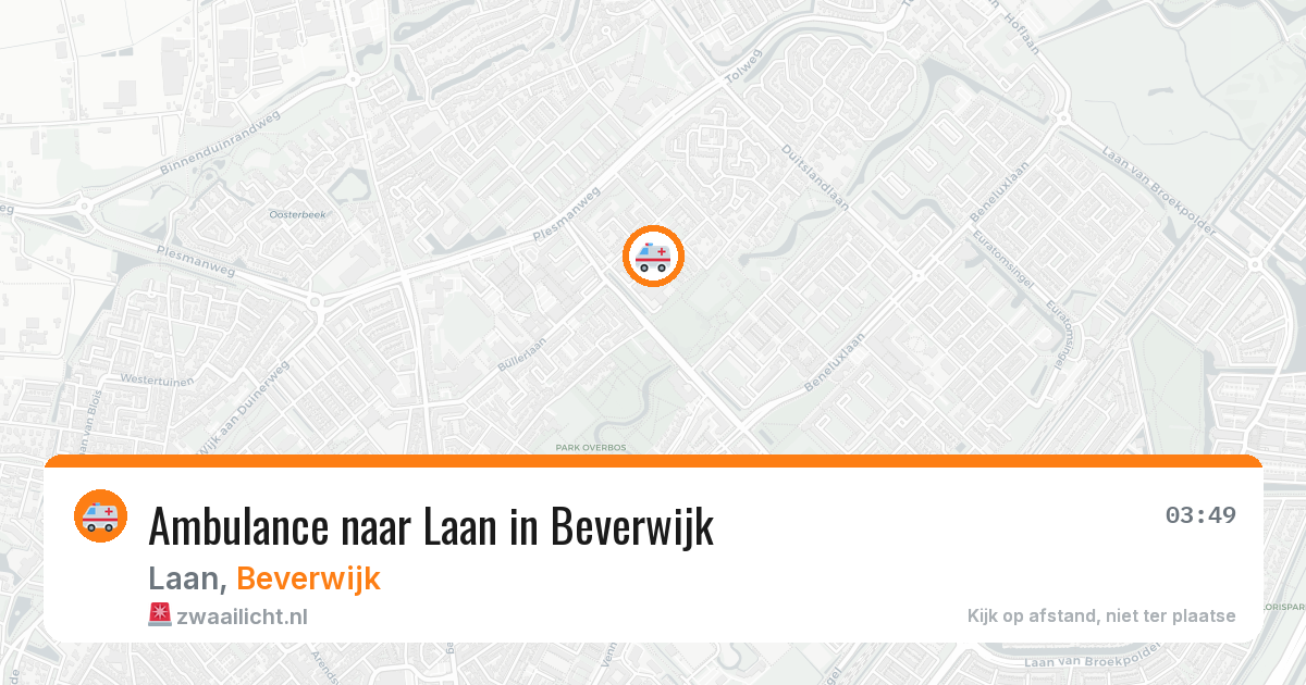 Ambulance naar Laan in Beverwijk — 24 mei 2026