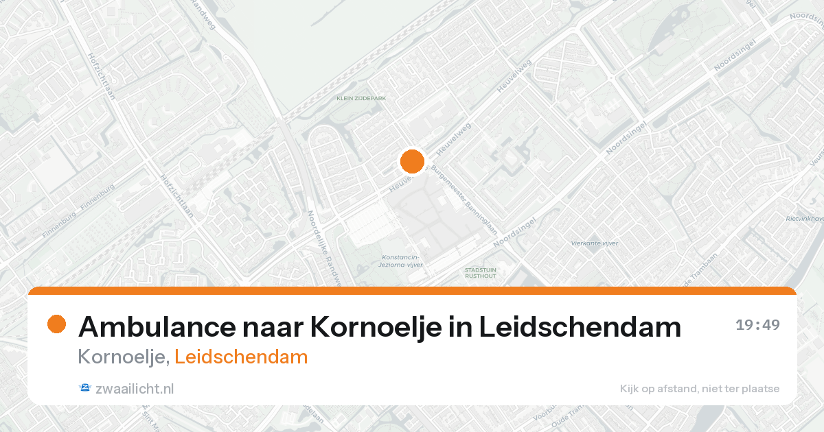 Ambulance naar Kornoelje in Leidschendam — 23 aug 2026