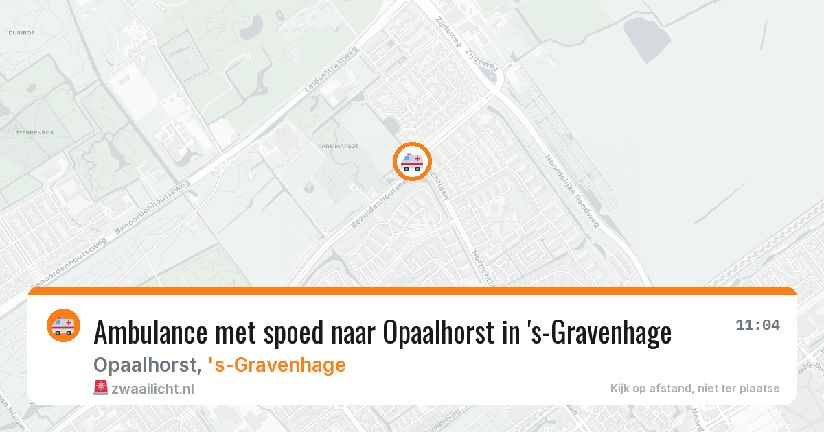 Ambulance met spoed naar Opaalhorst in 's-Gravenhage — 30 jun 2026