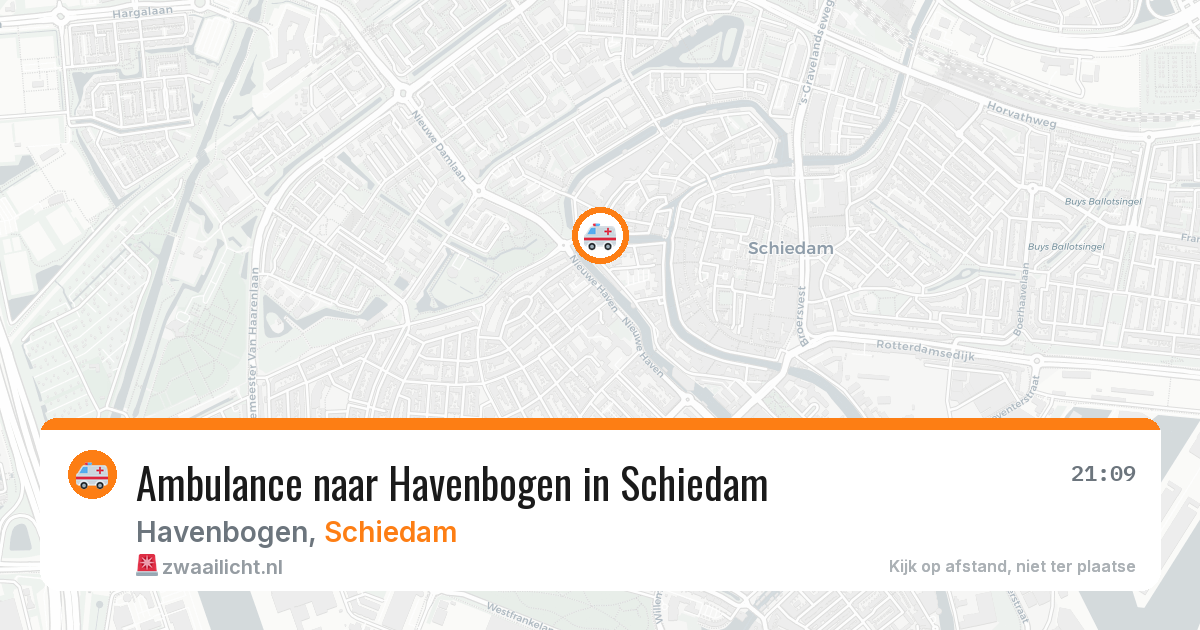Ambulance naar Havenbogen in Schiedam — 1 aug 2026