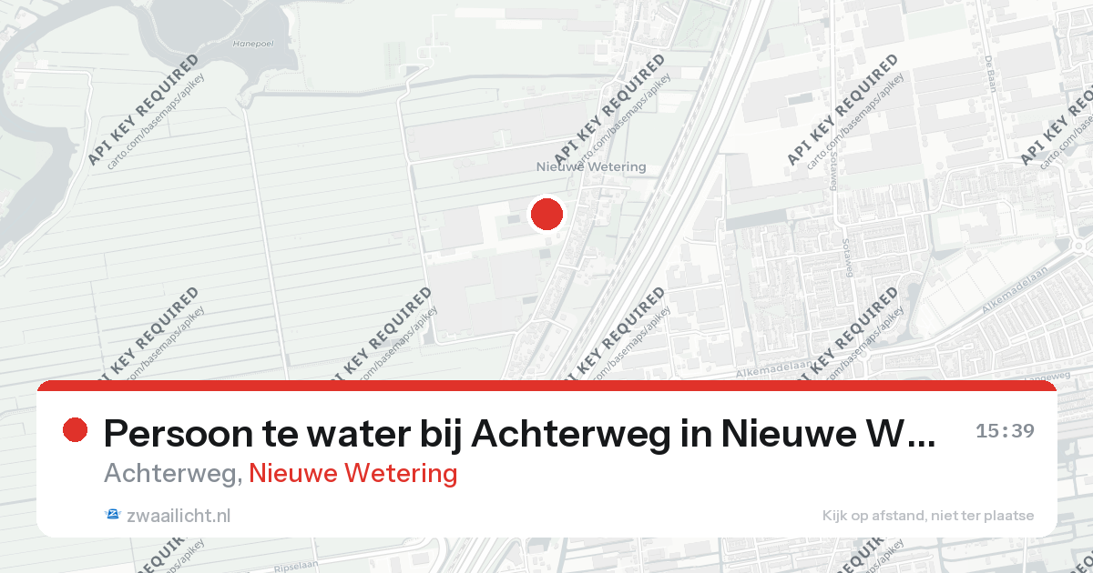 Persoon te water bij Achterweg in Nieuwe Wetering — 10 aug 2026