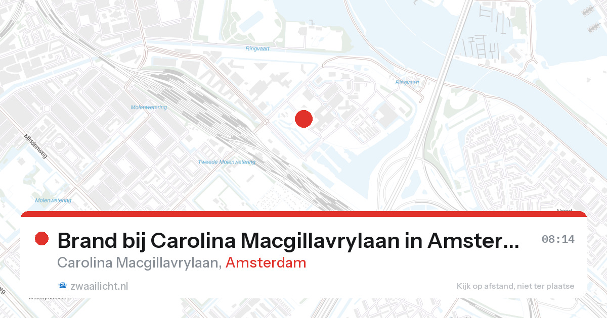 Brand bij Carolina Macgillavrylaan in Amsterdam — 22 jun 2026