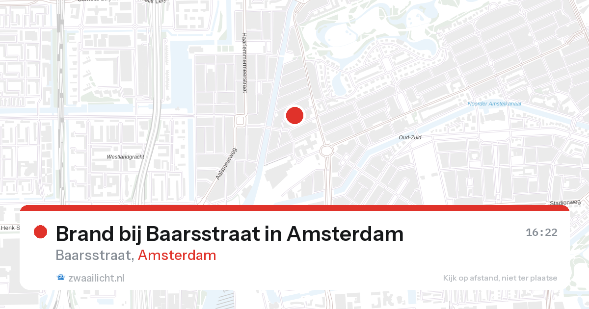 Brand bij Baarsstraat in Amsterdam — 23 jul 2026
