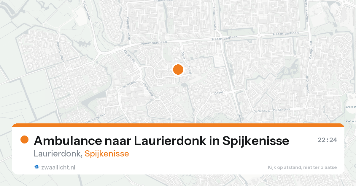Ambulance naar Laurierdonk in Spijkenisse — 16 mrt 2026