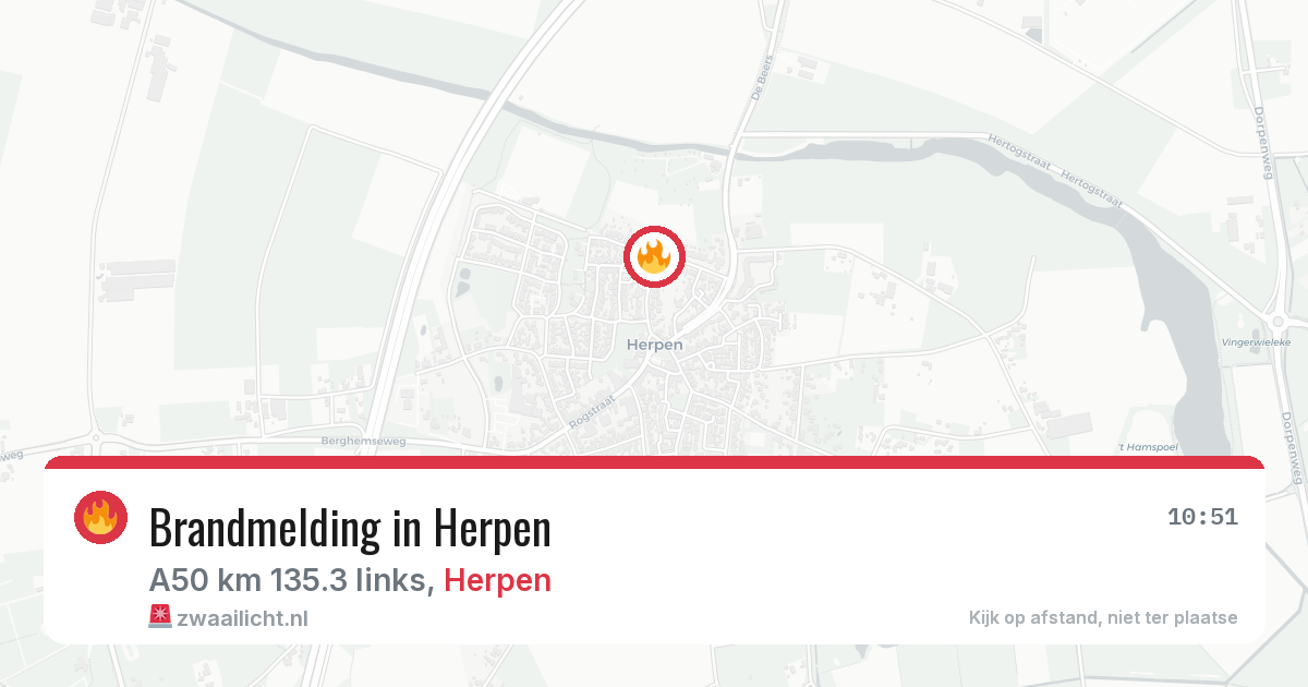 Brandmelding in Herpen — 29 mei 2026