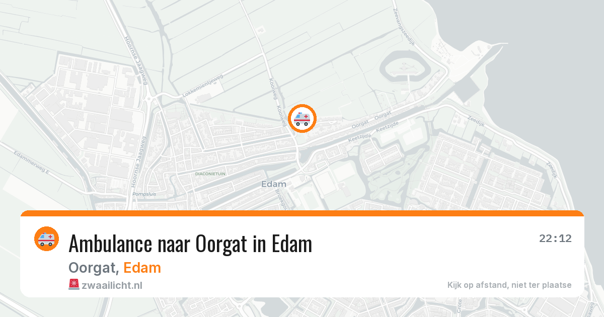 Ambulance naar Oorgat in Edam — 29 jan 2026